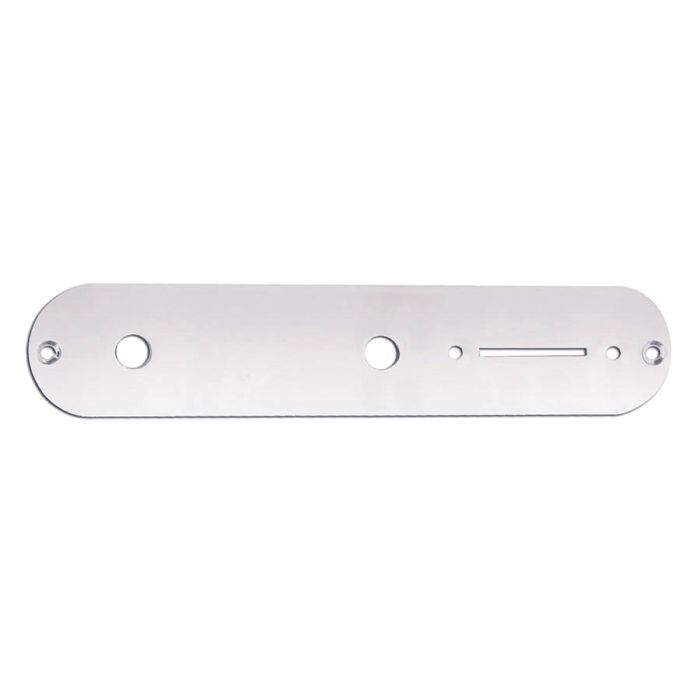 Boston control plate, 32x160mm, Teaser, 9,5mm holes for inch pots, chrome