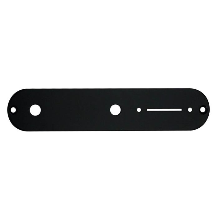 Boston control plate, 32x160mm, Teaser, 9,5mm holes for inch pots, black gloss