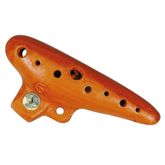 Schwarz ocarina, G stemming, 13 cm, keramisch, met hoes