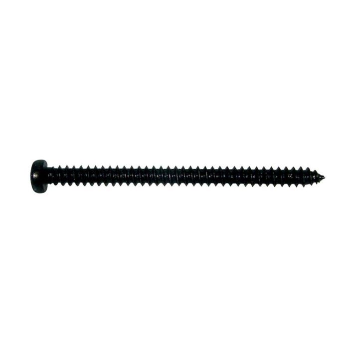 Boston pickup screw, 2,6x35mm, 12pcs, dome head, tapping, black