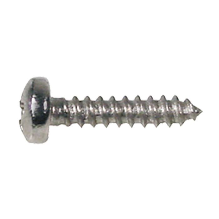 Boston screw, 2,2x6,5mm, 12pcs, dome head, tapping, for trussrod cover and tuners short, nickel