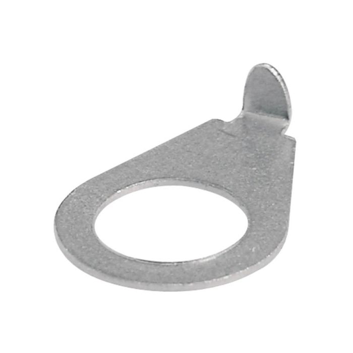 Boston pointer washers, 6-pack, 90 degrees angled point, 9,5mm hole for inch pots, nickel