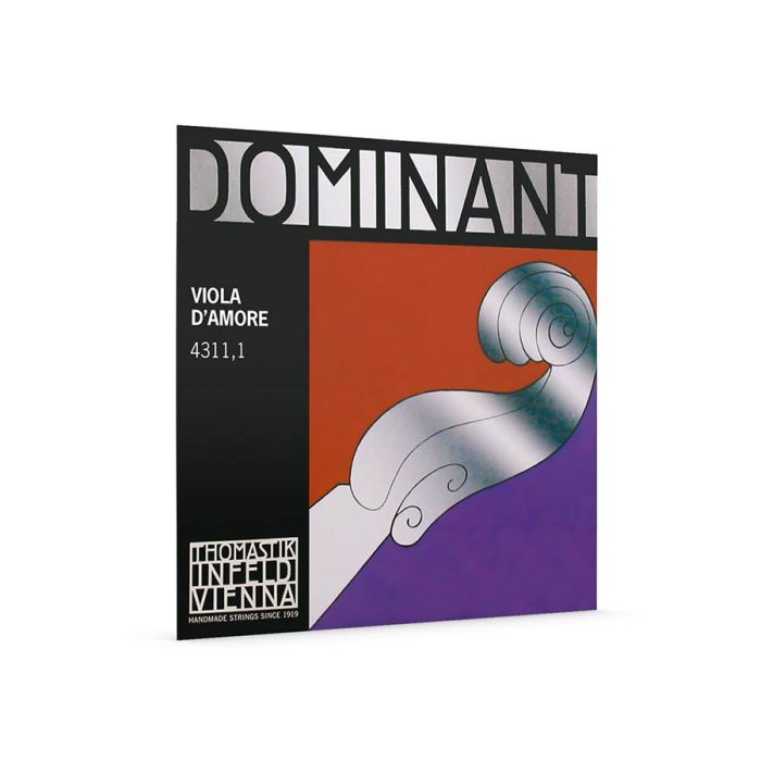 Thomastik Infeld Dominant snaar voor viola d'amore D-1, aluminum flat wound, perlon core