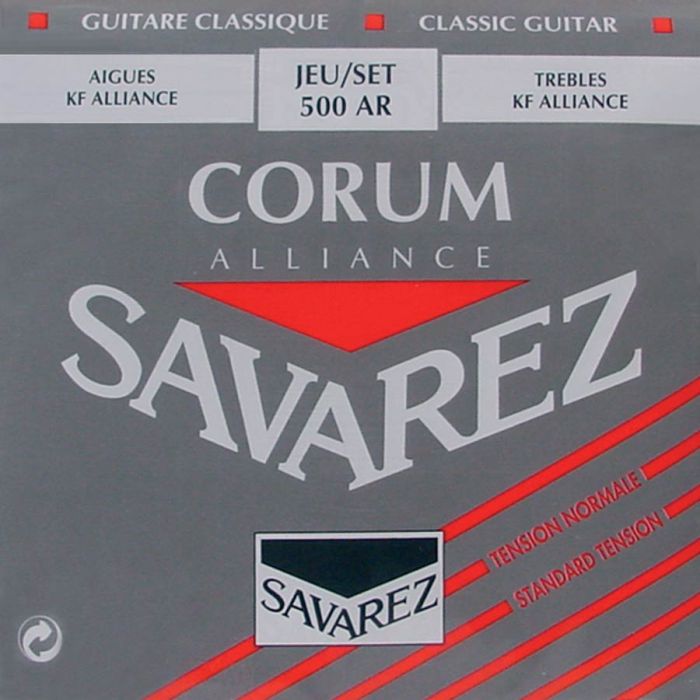 Savarez Alliance Corum snarenset klassiek, KF composite fiber, silverwound Corum basses, normal tension