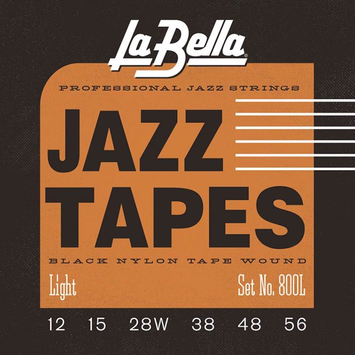 La Bella Nylon Tape Wound Electrics snarenset elektrisch, light, 012-015-028-038-048-056, extra E-1 en B-2