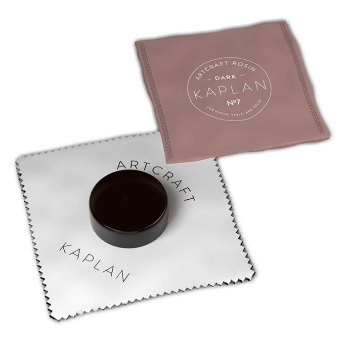 D'Addario Kaplan Artcraft hars voor viool, dark, rond in doek