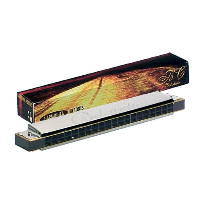 Belcanto tremolo harmonica, 40-tonig, C, ABS