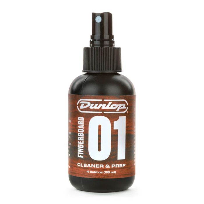 Dunlop "01" Cleaner & Prep fingerboard polish, 4 oz. bottle with pump spray