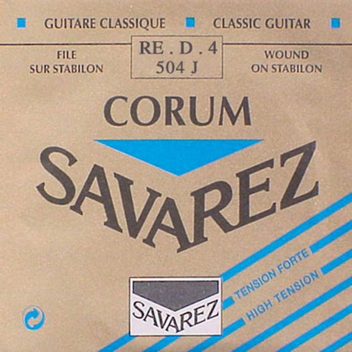 Savarez D-4-snaar, silverplated wound Corum, sluit aan bij 500-CRJ and 500-ARJ set, hard tension