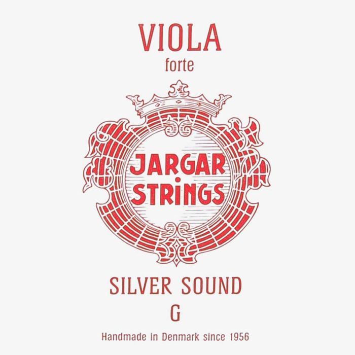 Jargar Silver Sound altvioolsnaar G-3, hard, rood, zilver