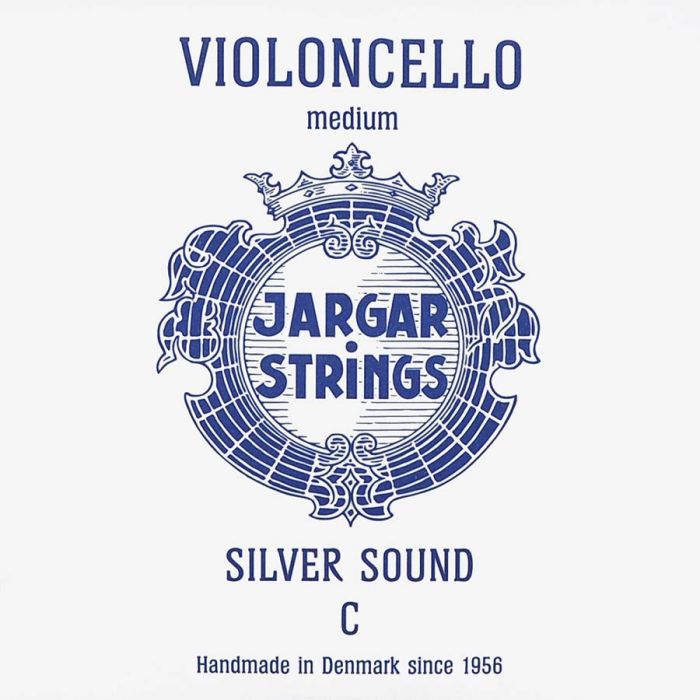 Jargar Silver Sound cellosnaar C-4, medium, blauw, zilver