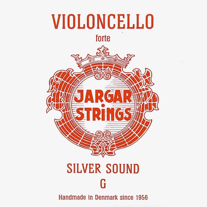 Jargar Silver Sound cellosnaar G-3, hard, rood, zilver