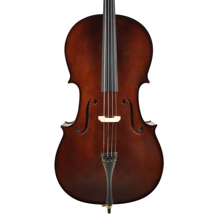 Leonardo Elementary series cello set 3/4, geheel massief, nitro, ebben toebehoren, inclusief tas en strijkstok