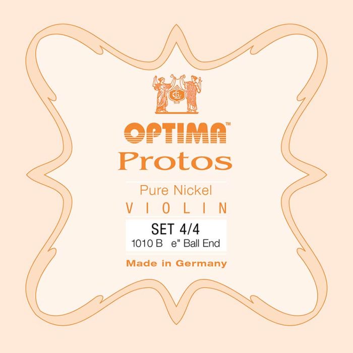 Optima Protos snarenset viool 4/4, steel & chromesteel