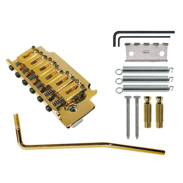 Boston tremolo Stallion, pitch 10,5mm, with 2 studs, gold1