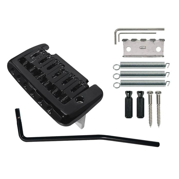 Boston tremolo Stallion, pitch 10,5mm, with 2 studs, black