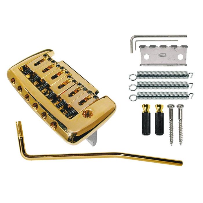 Boston tremolo Stallion, pitch 10,5mm, with 2 studs, gold