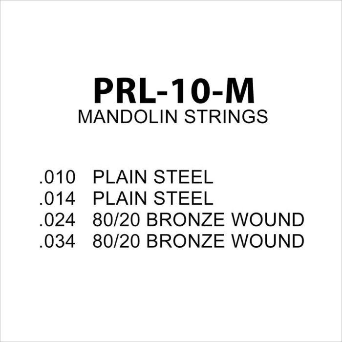 private label snarenset mandoline, 80/20 bronze 010-014-w024-w034