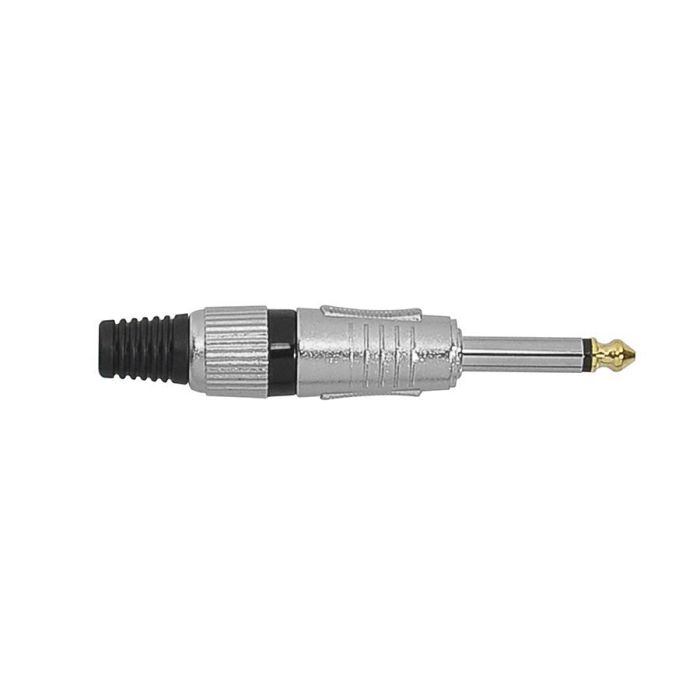 Boston jack plug, 6,3mm, 2-polig, nikkel