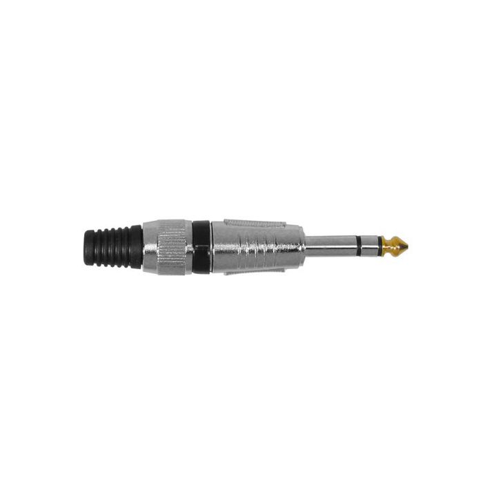 Boston jack plug, 6,3mm, 3-polig, nikkel