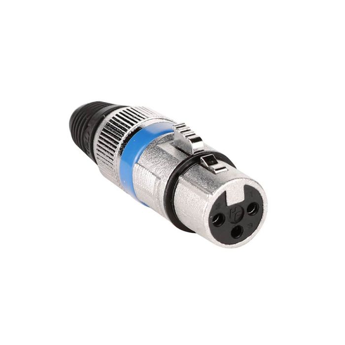 Boston xlr plug, female, 3-polig, nikkel