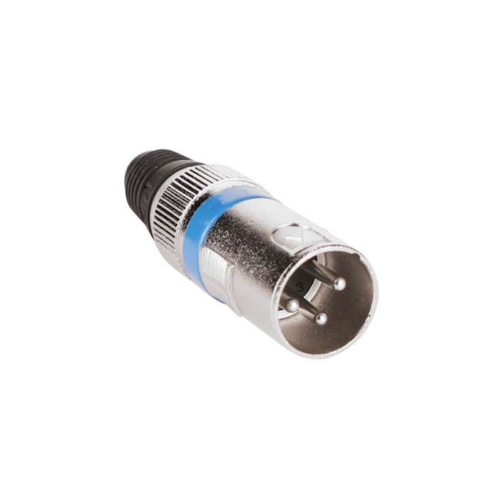 Boston xlr plug, male, 3-polig, nikkel