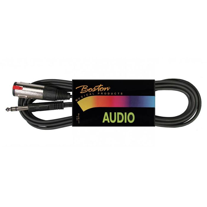 Boston audio kabel, zwart, 6 meter, jack stereo - jack female stereo