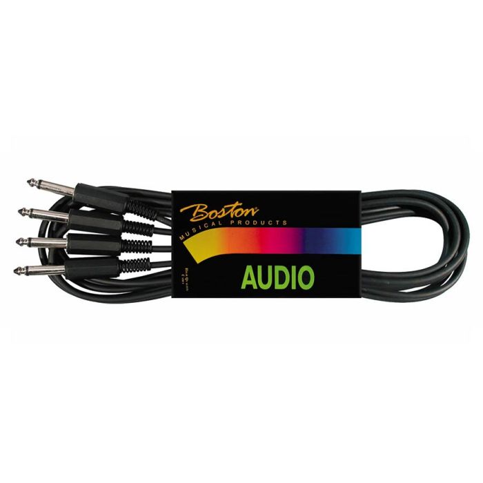 Boston audio kabel, zwart, 3 meter, 2x jack mono - 2x jack mono