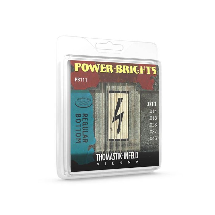 Thomastik Infeld Power Brights snarenset elektrisch, magnecore, 011-014-018-028-037-046