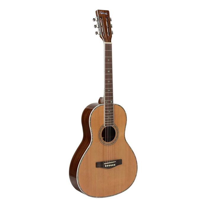 Richwood Parlor blues gitaar, kleine body, 12th fret body joint, naturel finish