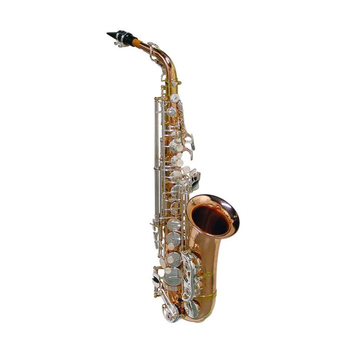 Stewart Ellis Pro Series altsax, Pisoni polsters, rood koper, incl. softcase