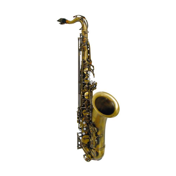 Stewart Ellis Pro Series tenorsax, Pisoni polsters, antiek licht brons, incl. softcase