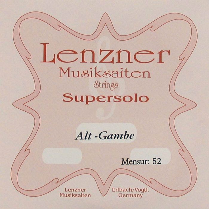 Lenzner A-3-snaar voor altgamba, gut, mensuur: 52 cm.