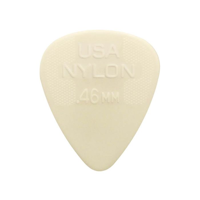 Dunlop Nylon Standard 0.46 mm. plectra, nylon, creme, 12-pack