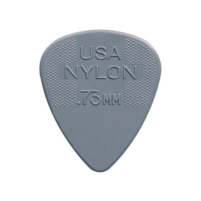 Dunlop Nylon Standard 0.73 mm. plectra, nylon, grijs, 12-pack