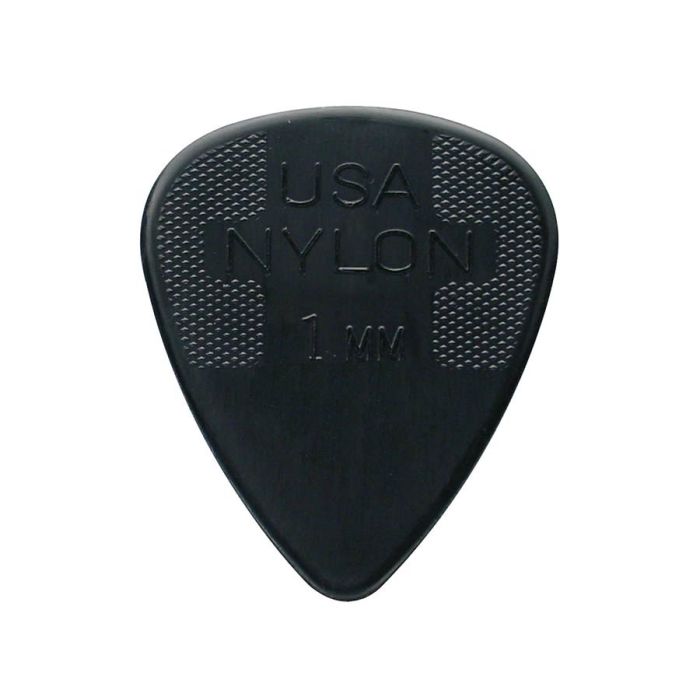 Dunlop Nylon Standard 1.00 mm. plectra, zwart, 12-pack