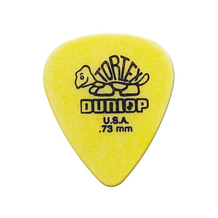 Dunlop Tortex Standard 0.73 mm. plectra, geel, 12-pack