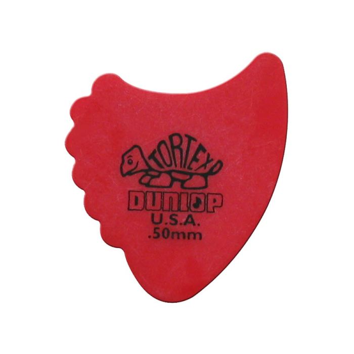 Dunlop Tortex Sharkfin 0.50 mm. plectra, rood,  72-pack