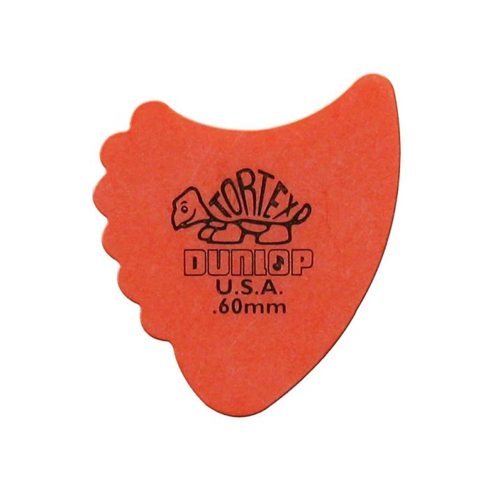 Dunlop Tortex Sharkfin 0.60 mm. plectra, oranje, 72-pack