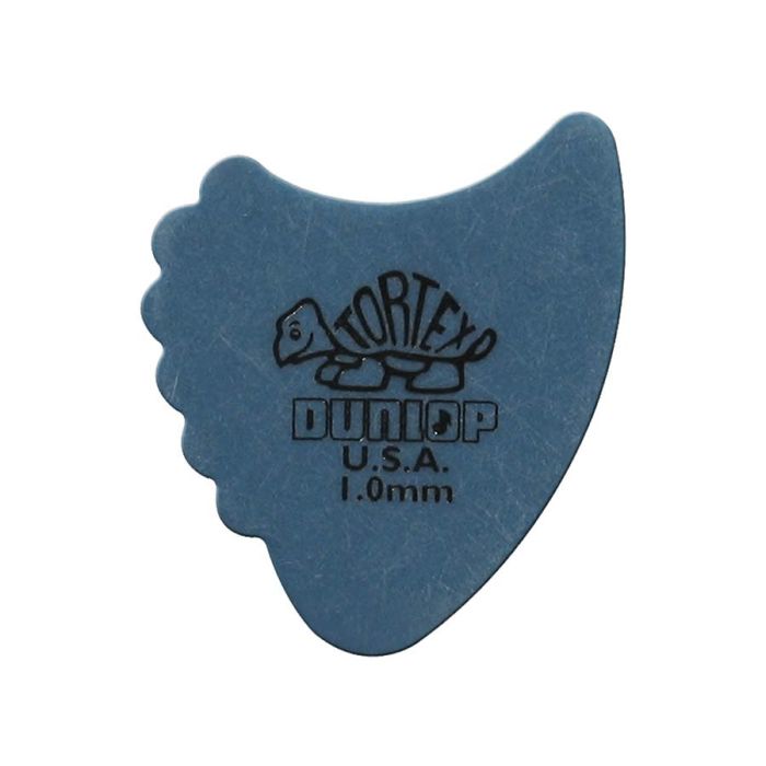 Dunlop Tortex Sharkfin 1.00mm. plectra, blauw, 72-pack