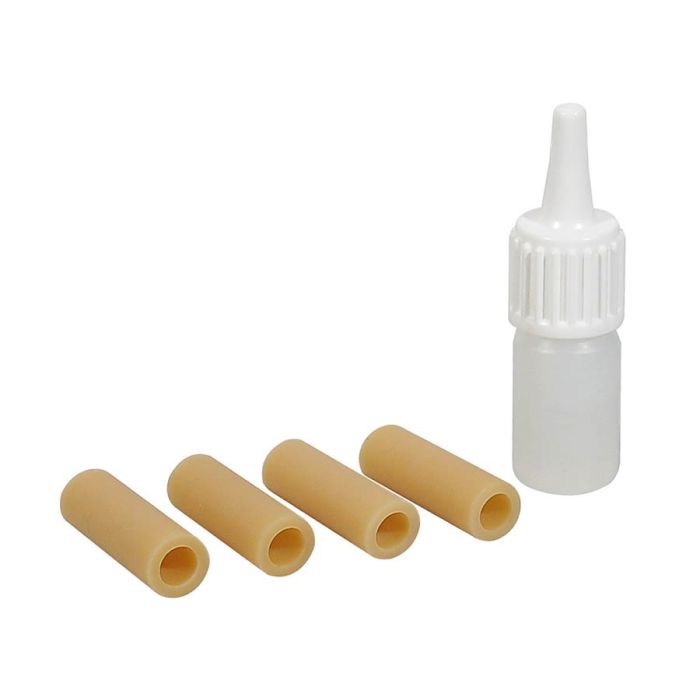 Wolf tweesprong rubber voor schoudersteun, 4 pieces replacement kit, met lubricant