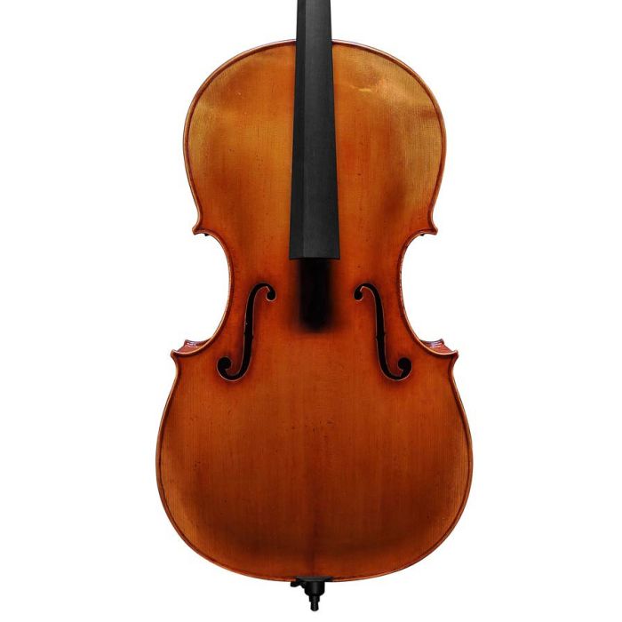 Scott Cao Conservatory cello 4/4, geselecteerd sparren en mooi gevlamd esdoorn, gepatineerde lak, 'Stainer model'