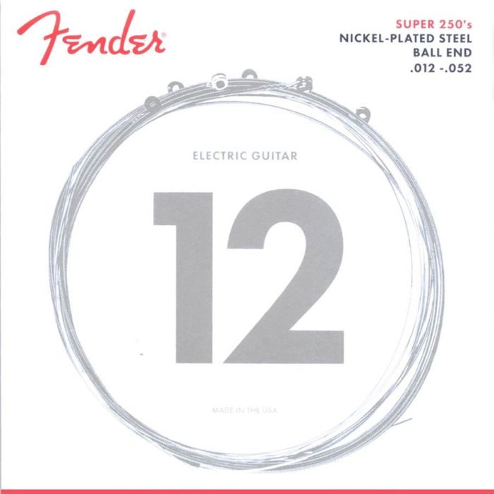 Fender Super 250s snarenset elektrisch, nickel roundwound, heavy, 012-016-024-032-042-052