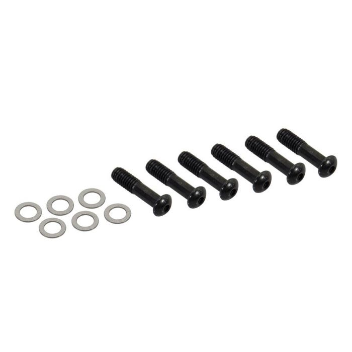 Wilkinson spare part: set of 6 black metal bolts and spacers for saddle locking of TWL series