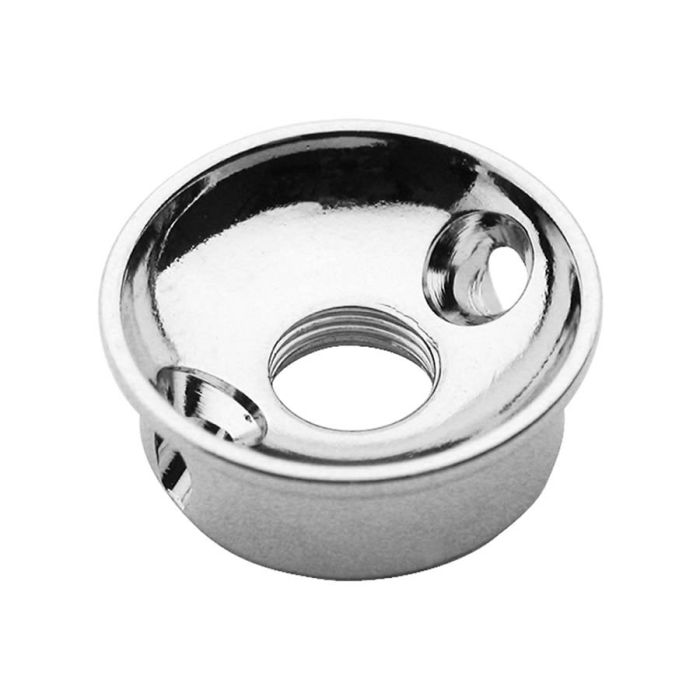 Boston TE-model input cup, with angled screwholes, 3/8" 32 thread, 22mm diameter, chrome