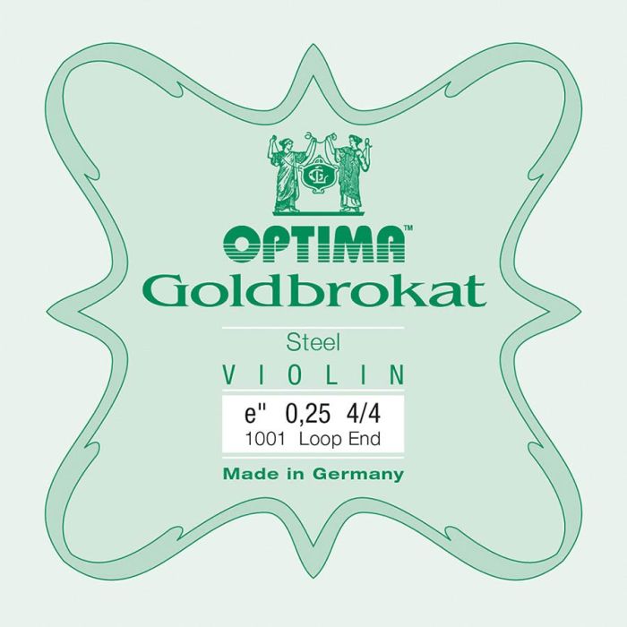 Optima Goldbrokat vioolsnaar E-1 4/4, steel, loop end, light