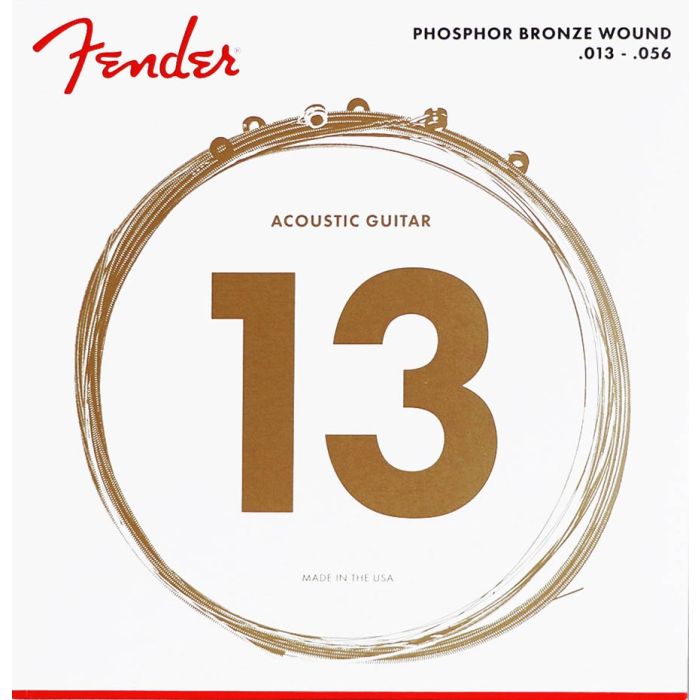 Fender Phosphor Bronze snarenset akoestisch, phosphor bronze roundwound, medium, 013-017-026-036-046-056