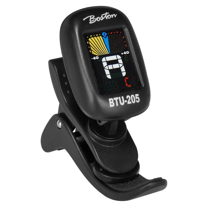 Boston chromatische clip-on tuner, (ook Gߥ en), full colour display, 430-450Hz, viool clip-on