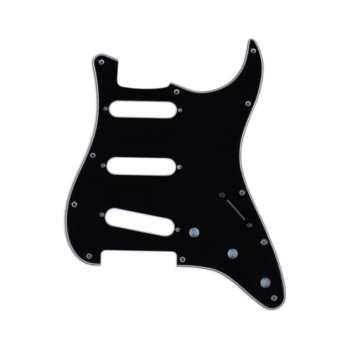 Fender Genuine Replacement Part slagplaat Strat®, SSS, 11 schroefgaten, 3 ply, black