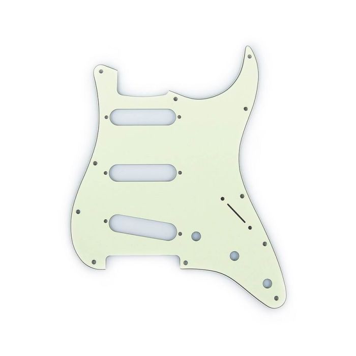 Fender Genuine Replacement Part slagplaat Strat®, SSS, 11 schroefgaten, 3 ply, mint green